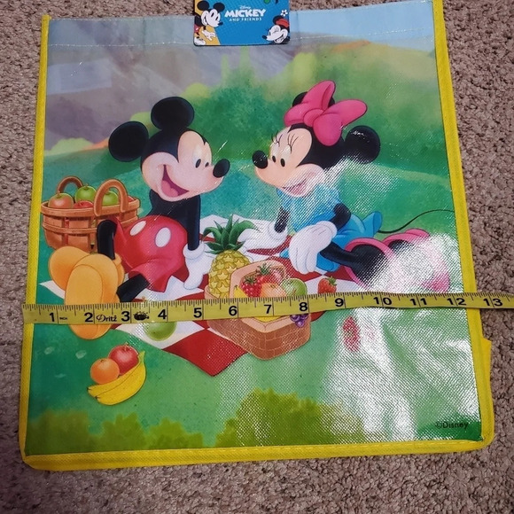 Legacy Disney Mickey Mouse and Friends Reusable Tote Shopping Bag Picnic - Picture 4 of 6